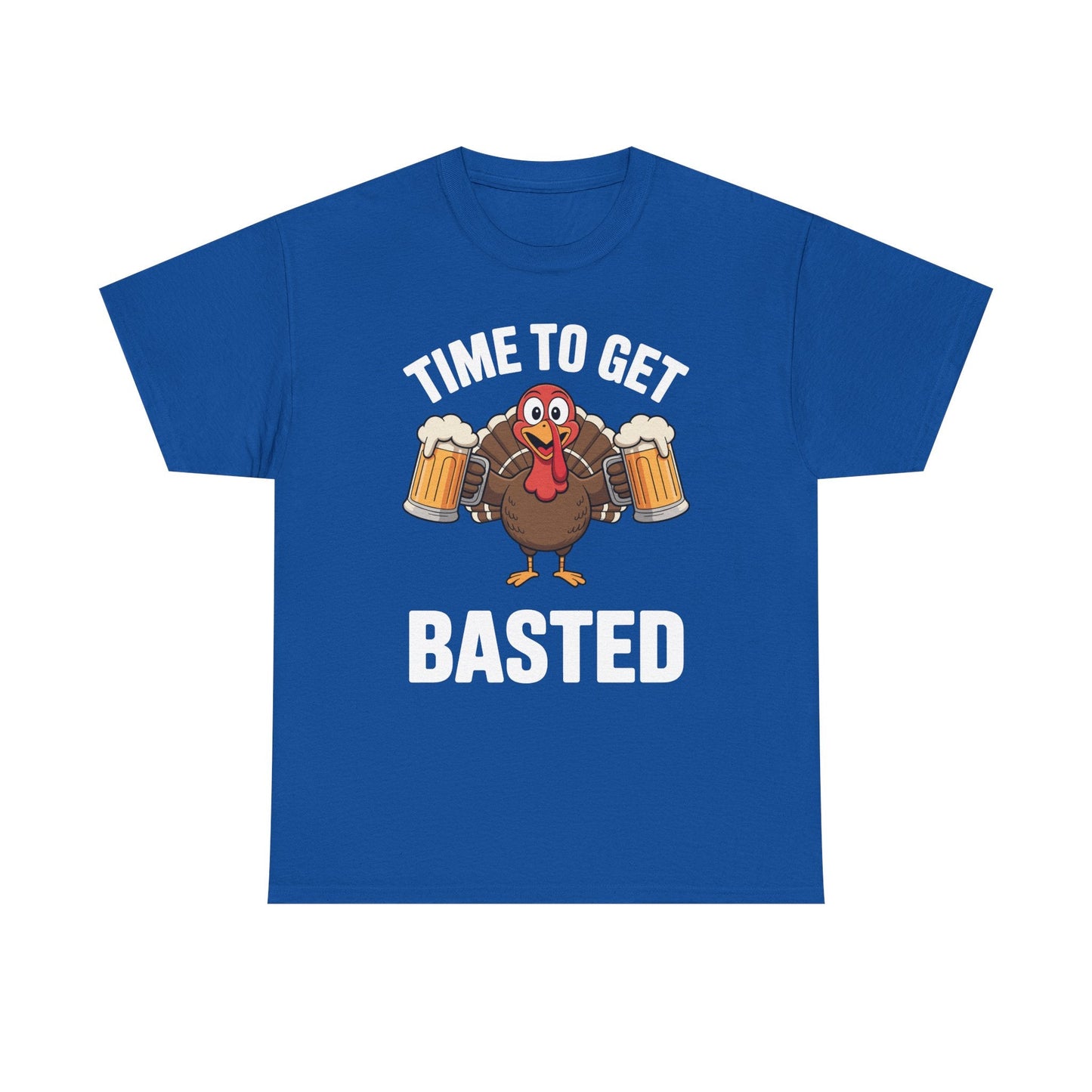 Time To Get Basted Funny Beer Thanksgiving Turkey Gift T-Shirt