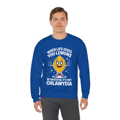 Lemons and Chlamydia Absurd Offensive Meme Sarcastic Edgy Sweatshirt
