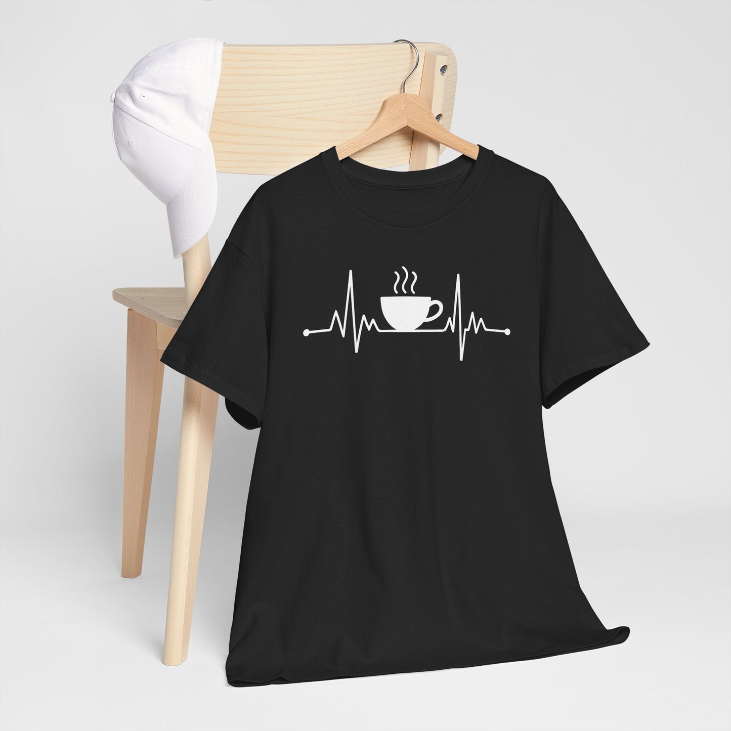 Coffee Heartbeat Drinking Coffee T-Shirt