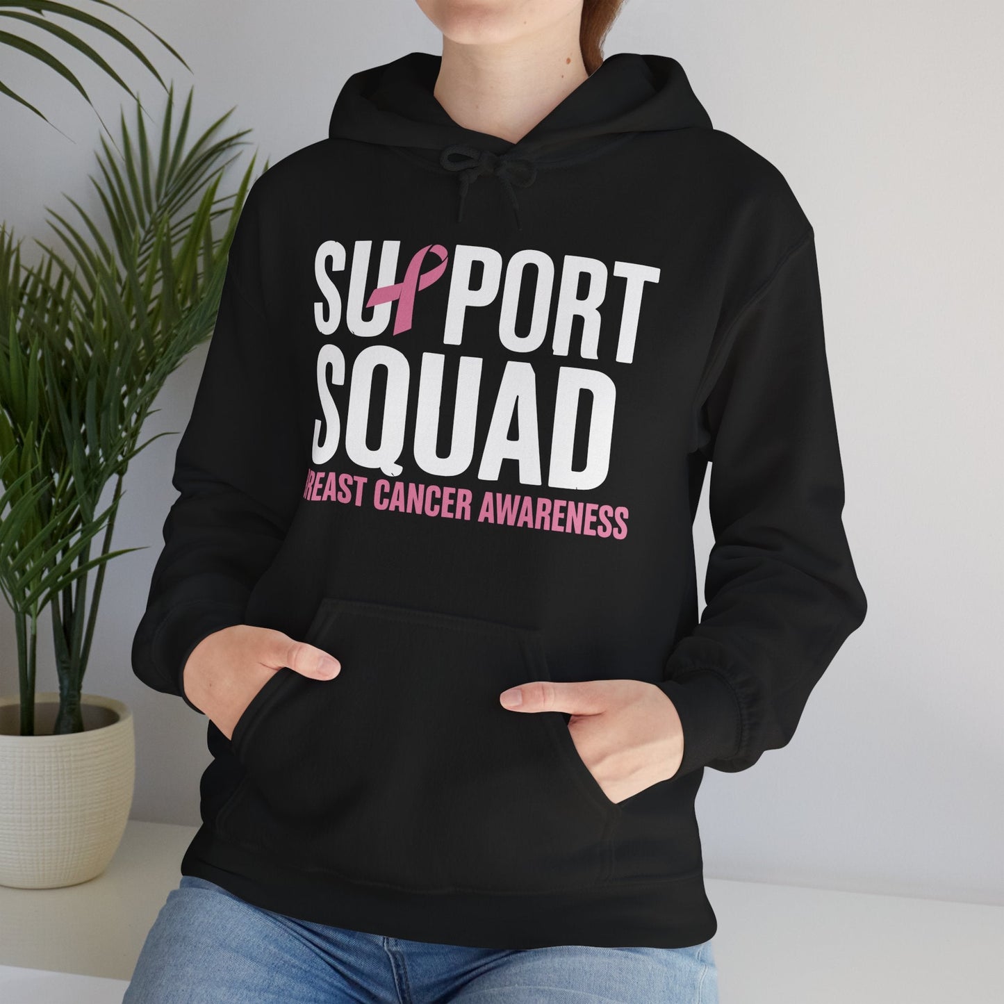 Breast Cancer Shirts Support Squad Breast Cancer Awareness Hoodie