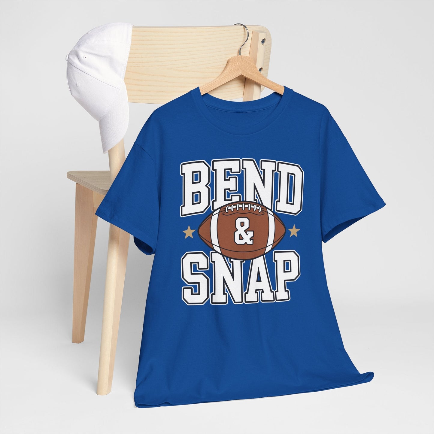 Funny Game Day Touchdown Season Cute Bend and Snap Football T-Shirt
