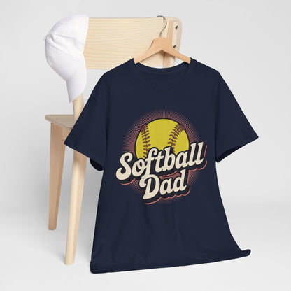 Funny Fathers Day Softball Dad Gift From Daughter Son Wife T-Shirt