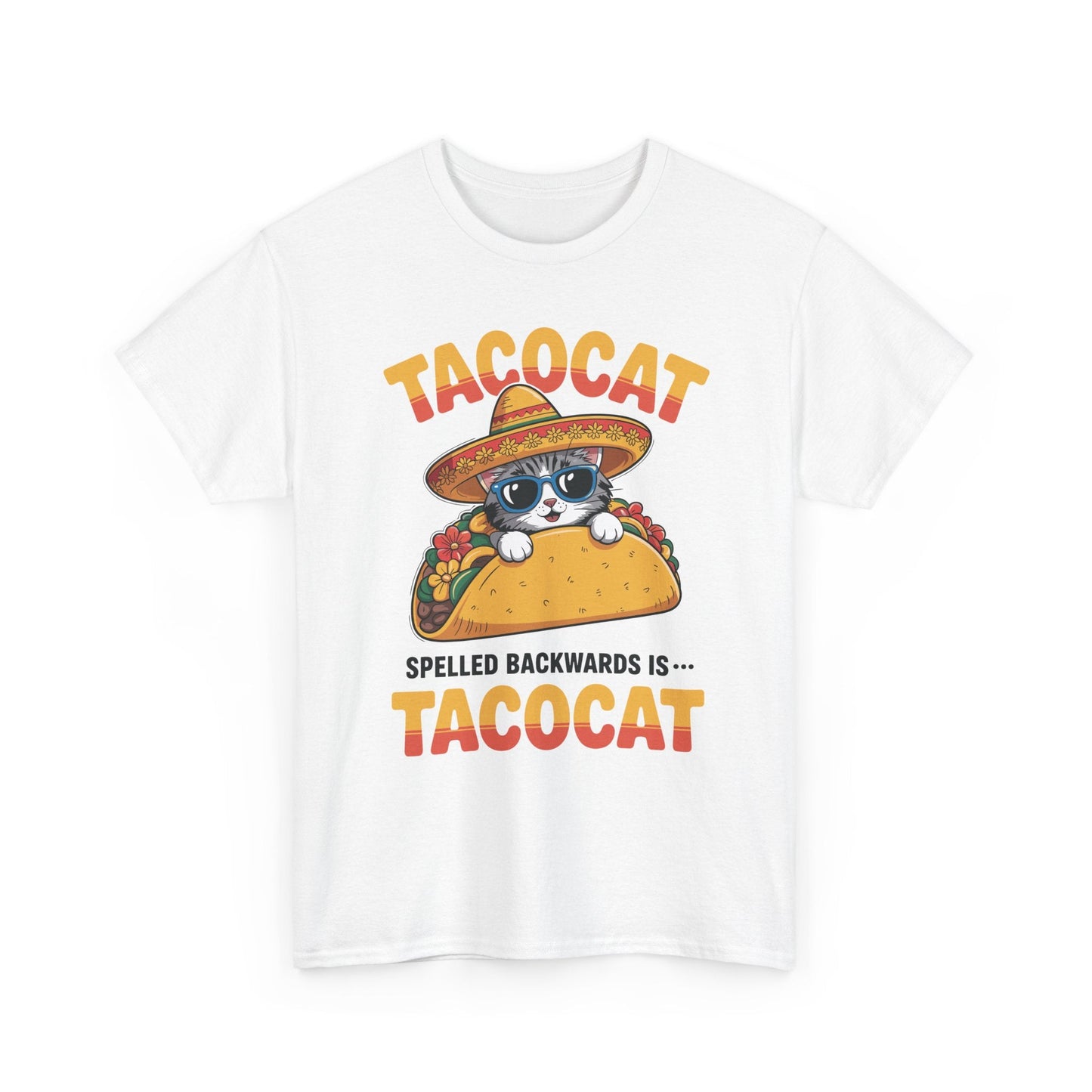 Tacocat Spelled Backwards Taco Cat Cinco De Mayo T-Shirt Men Women
