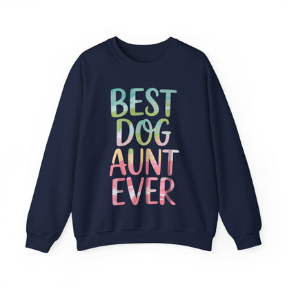 Best Dog Aunt Ever Shirt Women Dog Lover Auntie Mothers Day Sweatshirt