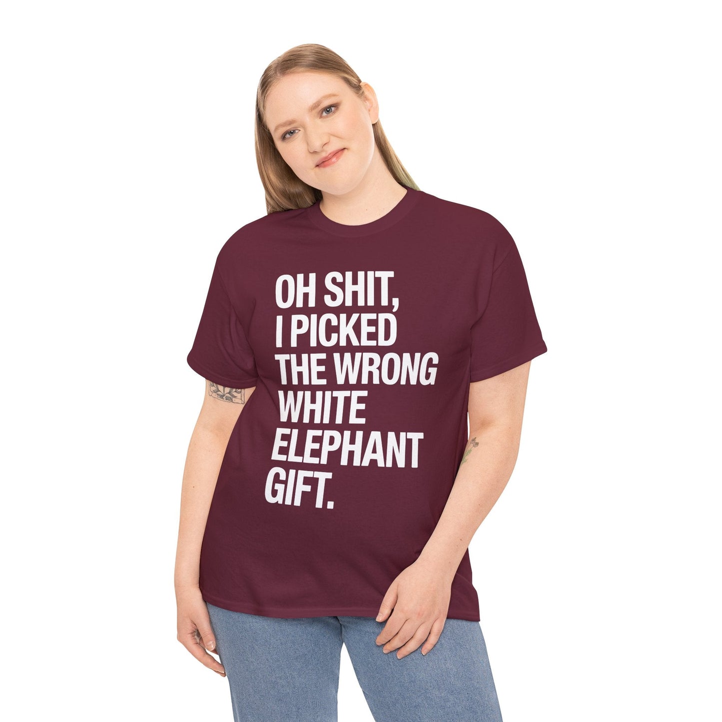 Oh Shit Funny White Elephant Gifts for Adults Under 15 20 T-Shirt