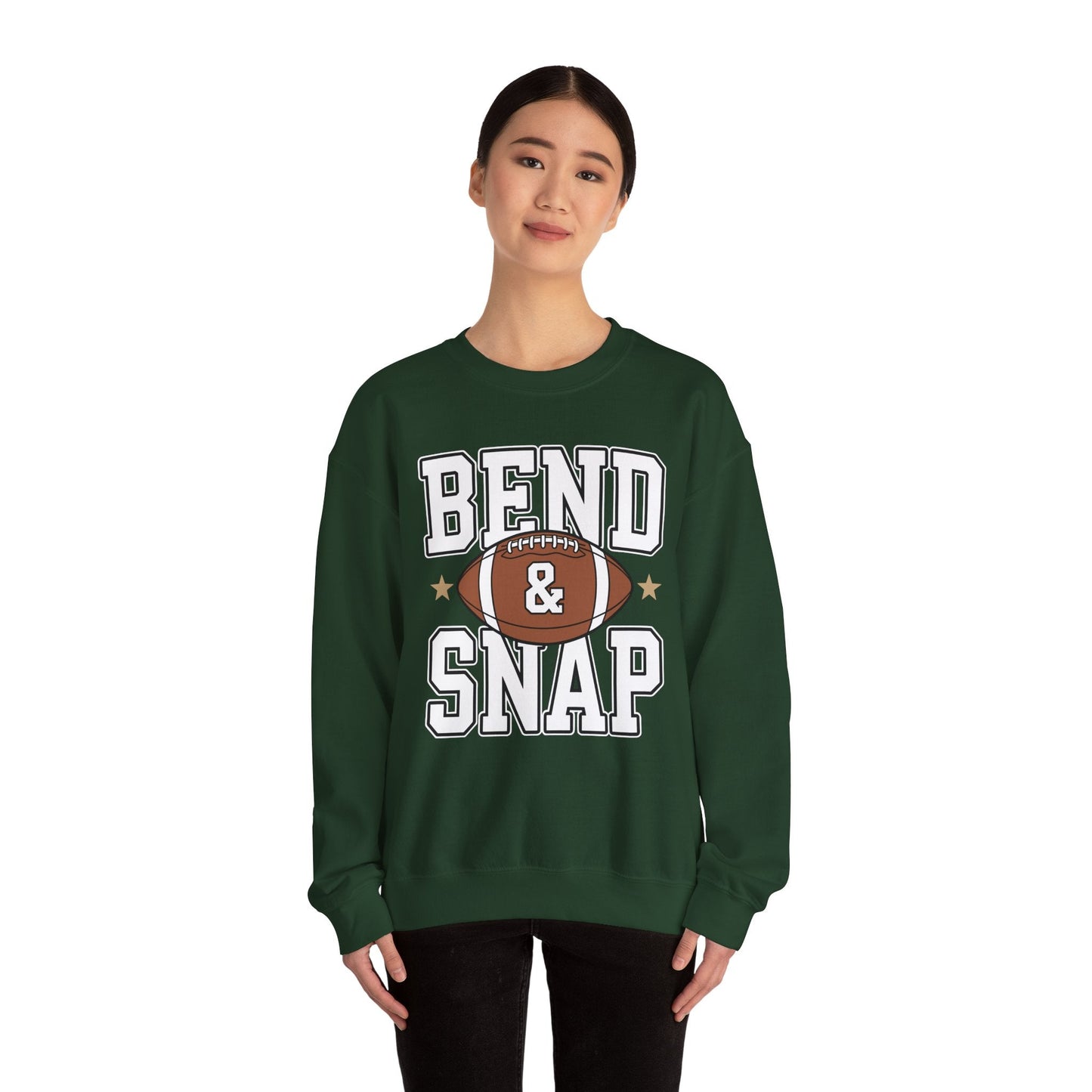 Funny Game Day Touchdown Season Cute Bend and Snap Football Sweatshirt