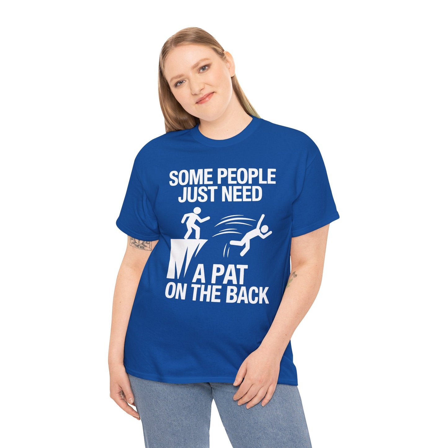 Funny Pat On The Back Adult Sarcastic Design T-Shirt