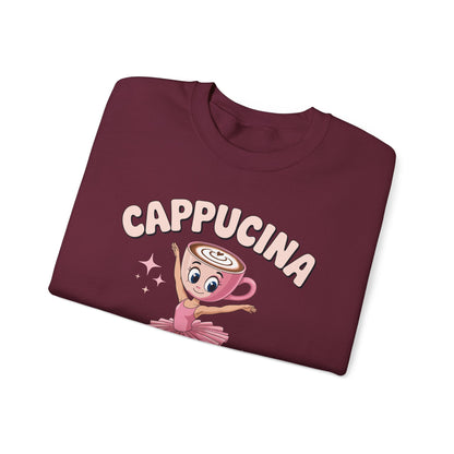 Funny Ballerina Cappuccina Coffee Dance Lovers Italian Meme Sweatshirt