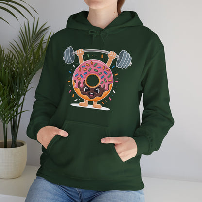 Funny Weightlifing Fitness Workout Gym Donut Lover Hoodie
