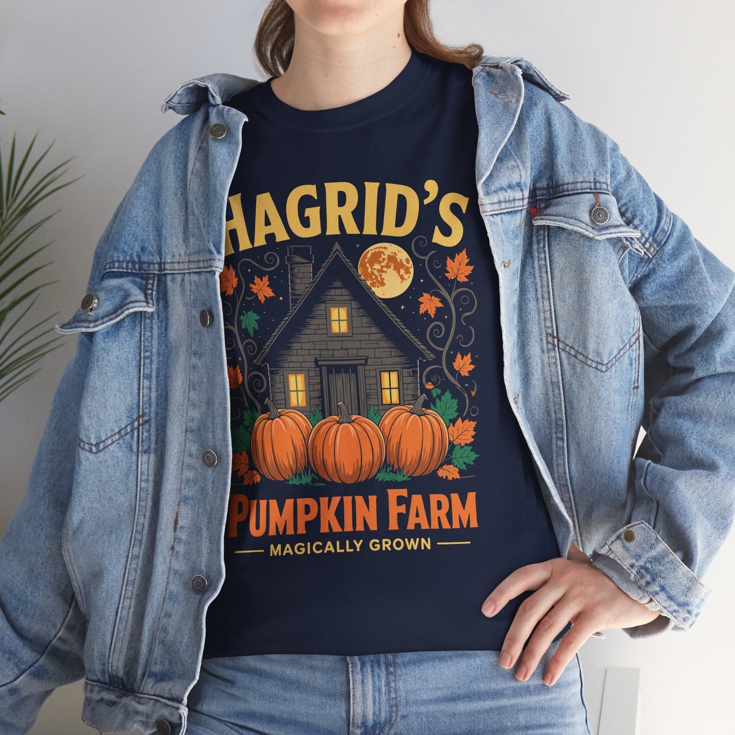 Hagrids Pumpkin Farm Spooky Season Halloween Fun T-Shirt