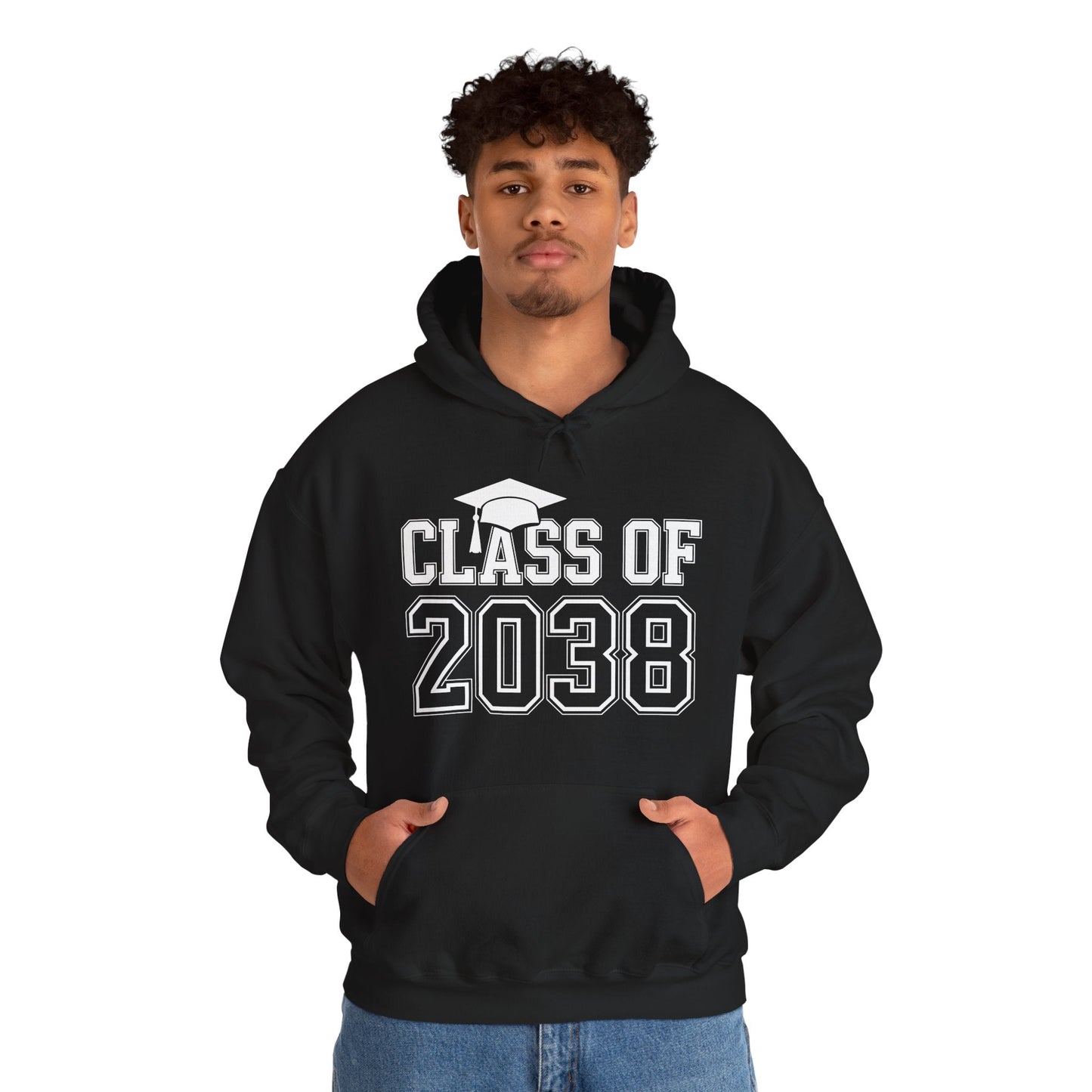 Class of 2038 Grow With Me Funny Kindergarten Back To School Hoodie
