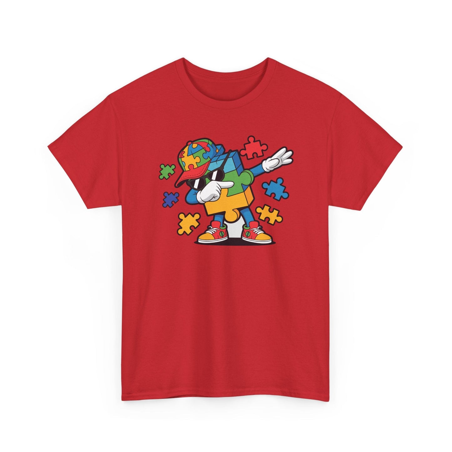 Dabbing Puzzle Autism Awareness T-Shirt