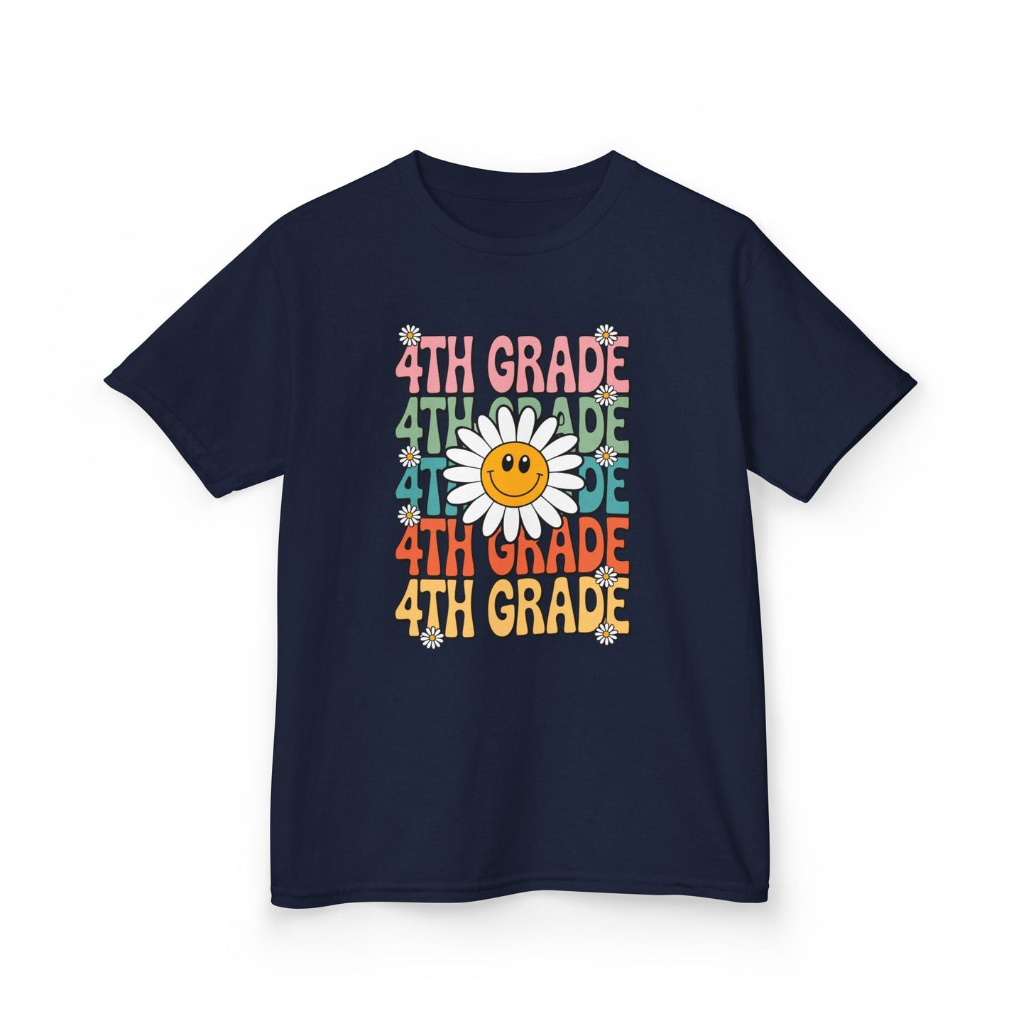 Groovy 4th Grade Back To School First Day of Fourth Grade T-Shirt