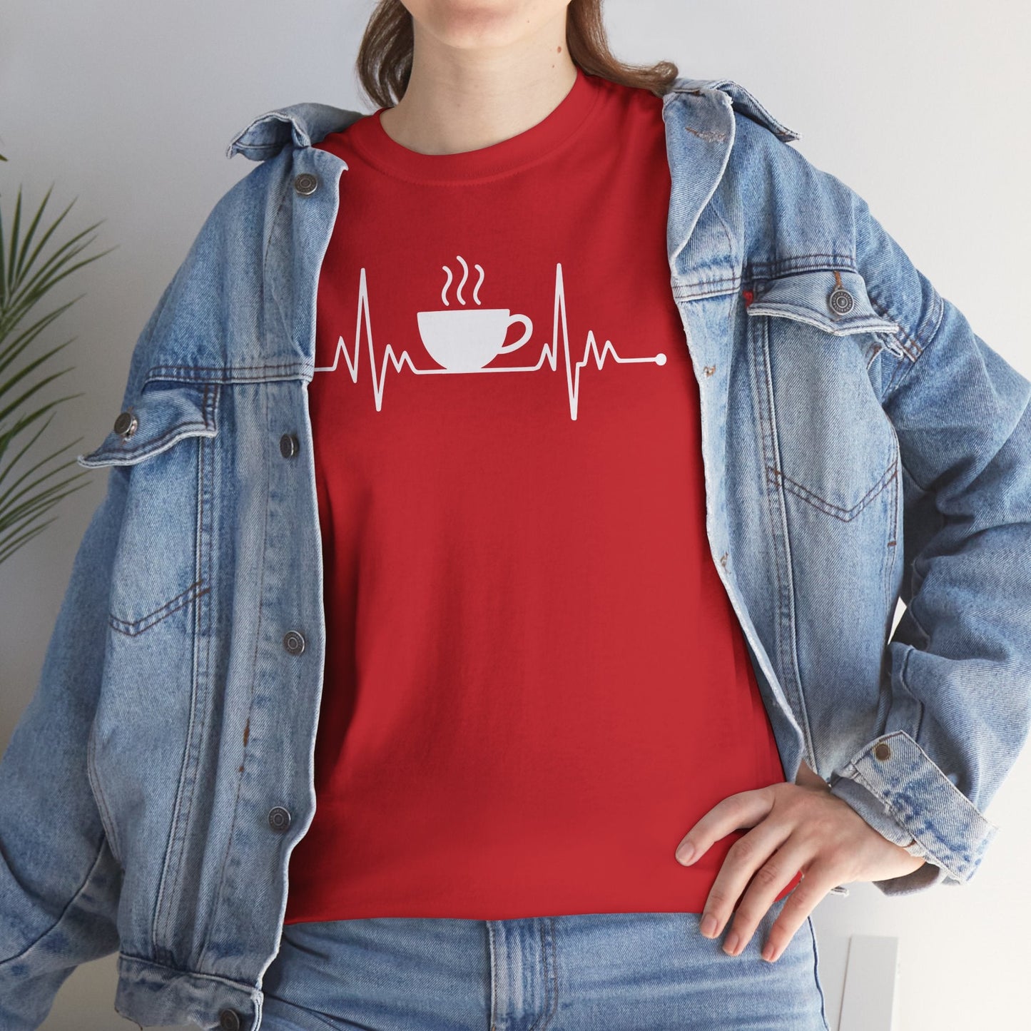 Coffee Heartbeat Drinking Coffee T-Shirt