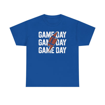 Vintage Game Day Football Lightning Bolt Funny Team Sport T-Shirt