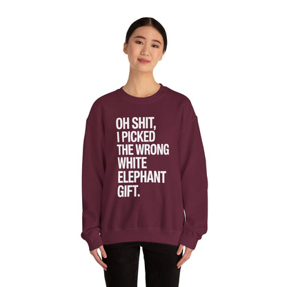 Oh Shit Funny White Elephant Gifts for Adults Under 15 20 Sweatshirt