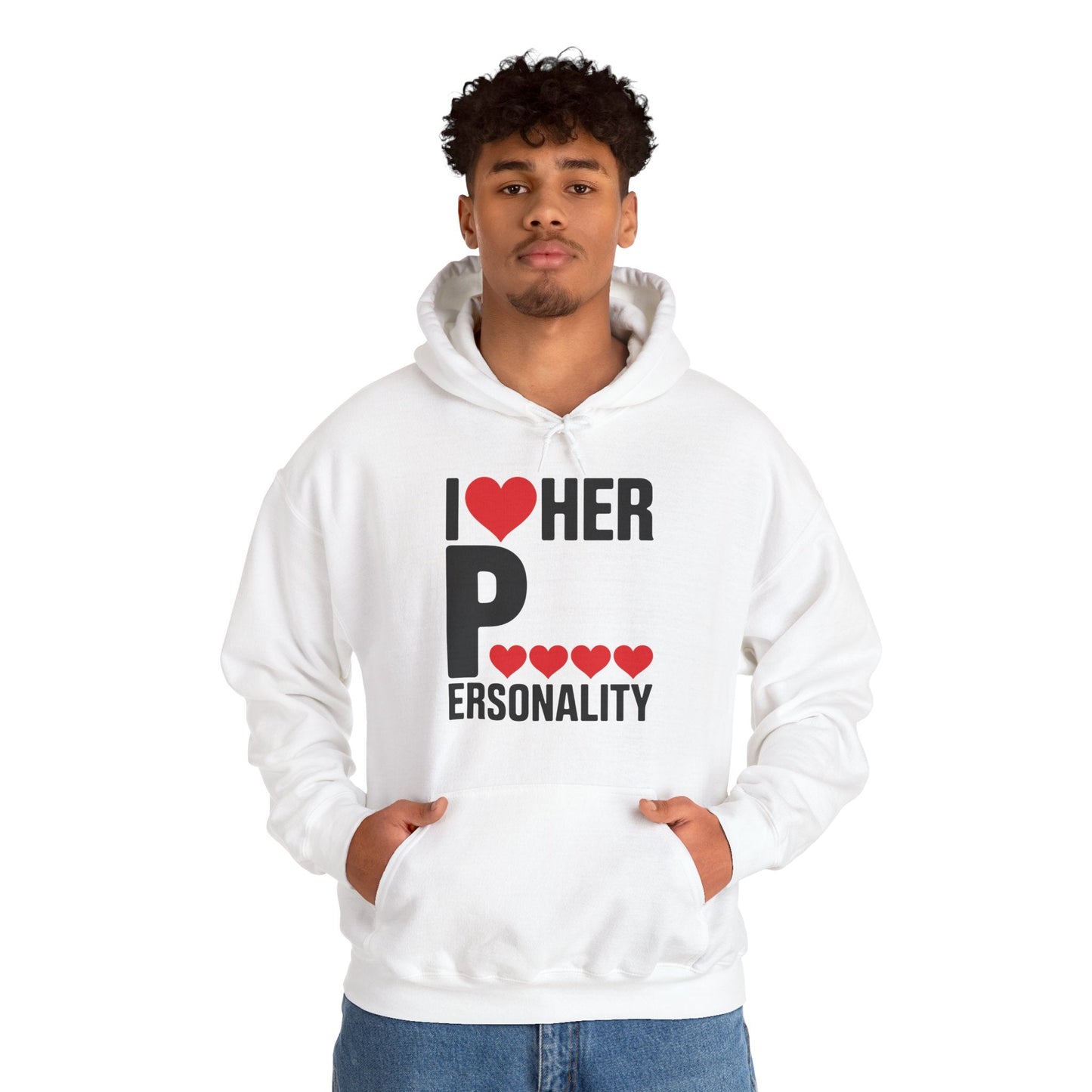 Funny Valentine's Day Couple Matching I Love Her Personality Hoodie