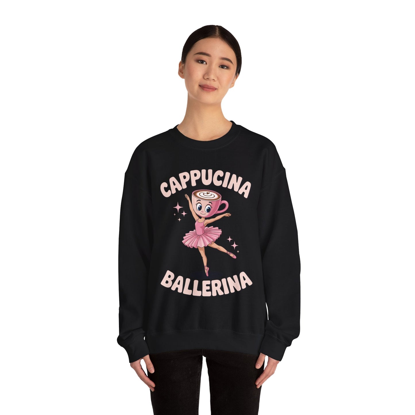 Funny Ballerina Cappuccina Coffee Dance Lovers Italian Meme Sweatshirt