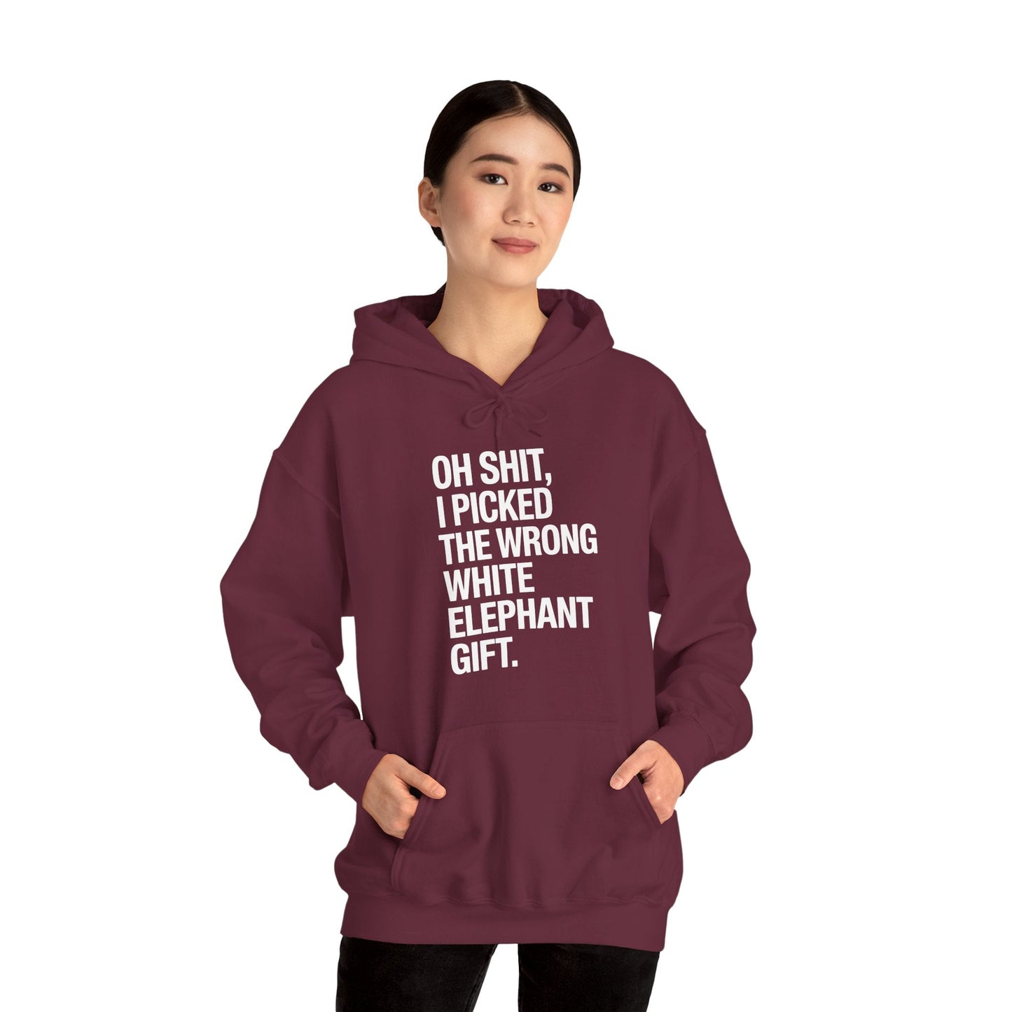 Oh Shit Funny White Elephant Gifts for Adults Under 15 20 Hoodie