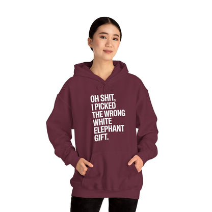 Oh Shit Funny White Elephant Gifts for Adults Under 15 20 Hoodie