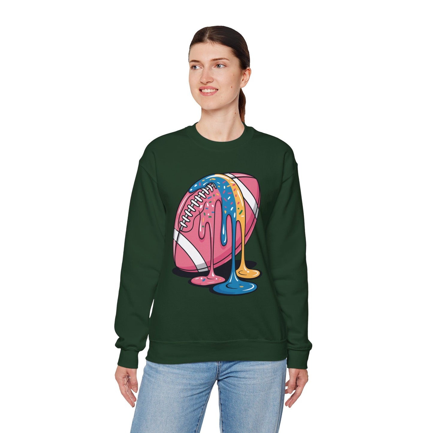 Football Drip For Lineman WR QB RB Ice Cream Sprinkles Sweatshirt