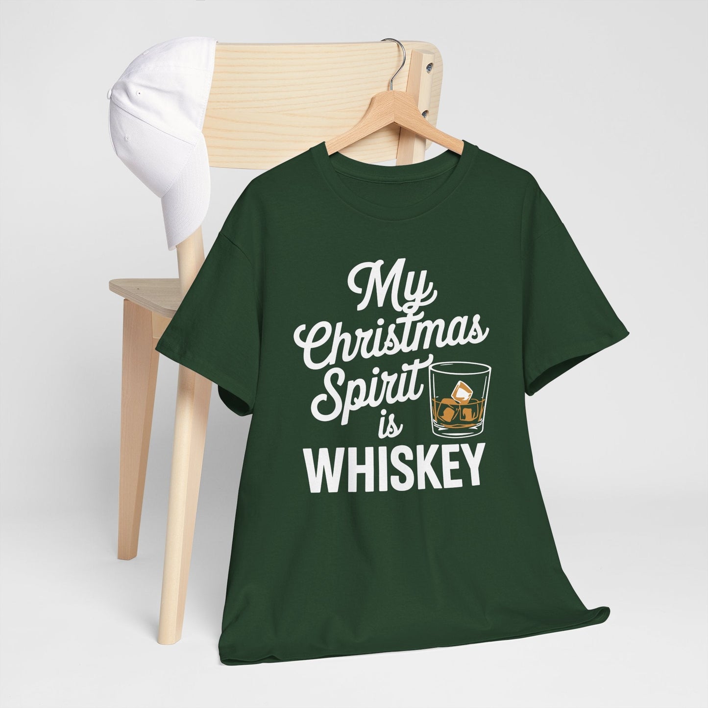 Funny Christmas Drinking Shirt Whiskey Liquor Drinker Saying T-Shirt