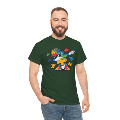 Dabbing Puzzle Autism Awareness T-Shirt