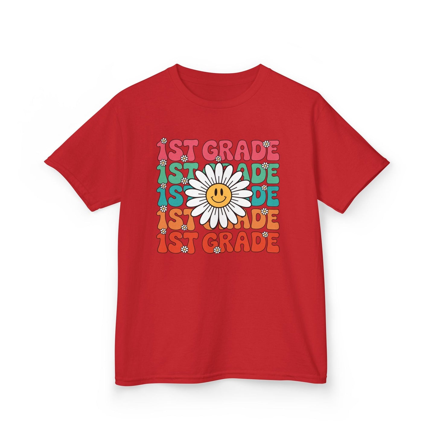 Groovy 1st Grade Back To School First Day of First Grade T-Shirt