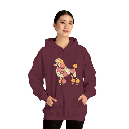 Funny Floral FLower Poodle Mom Grandma Womens Mothers Day Hoodie
