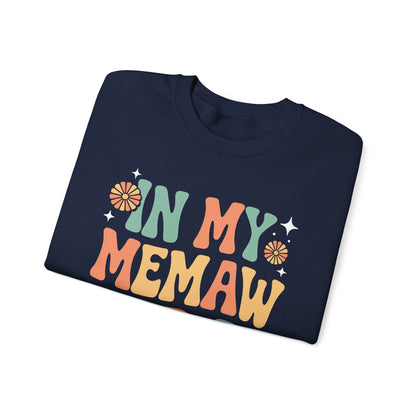 In My Memaw Era Funny Sarcastic Groovy Retro Mothers Day Sweatshirt