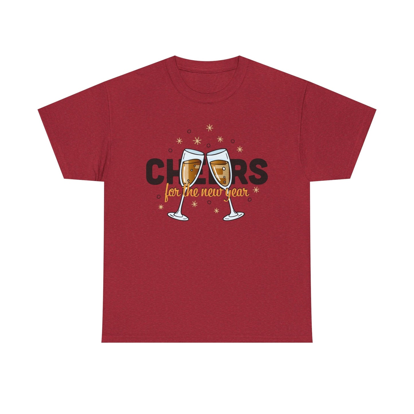 Happy New Year Cheers T-Shirt Festive New Year’s Eve Party Tee for Men and Women