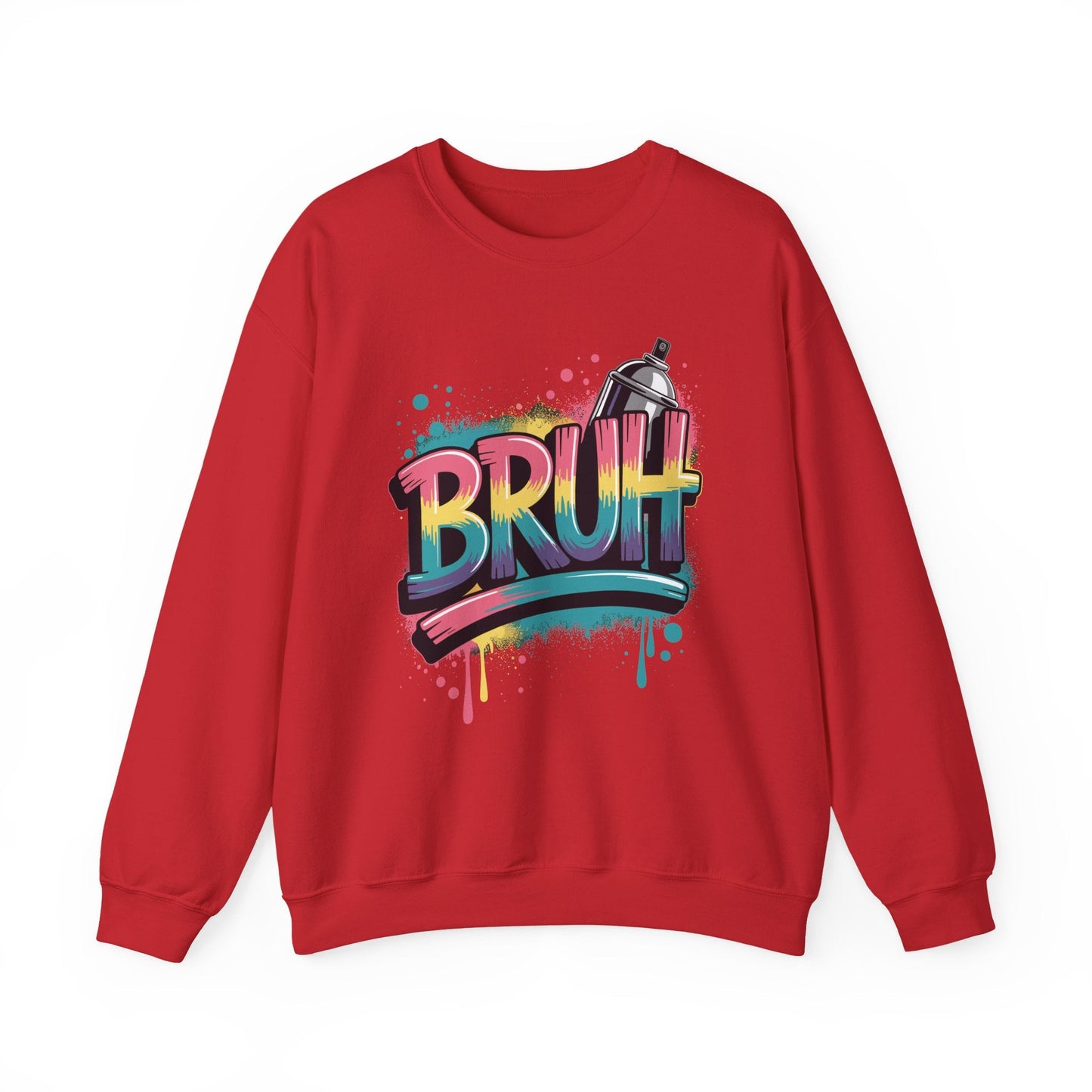 Bruh Graffiti Funny Saying Street Art Meme Men Boys Kids Sweatshirt