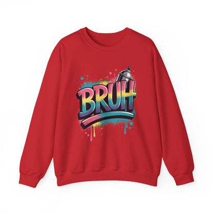 Bruh Graffiti Funny Saying Street Art Meme Men Boys Kids Sweatshirt