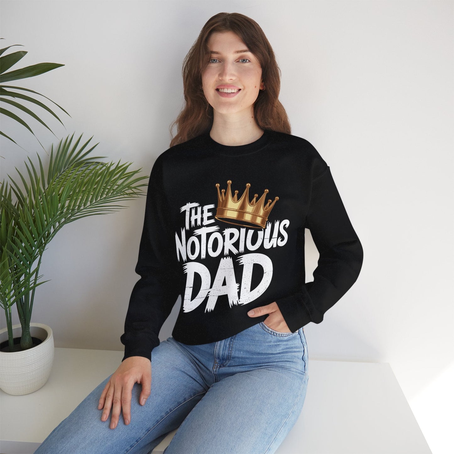 Old School Funny Hip Hop Fathers Day Notorious Dad Sweatshirt