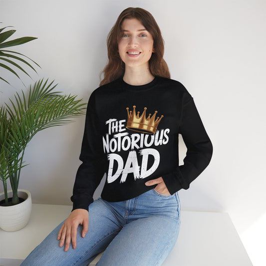 Old School Funny Hip Hop Fathers Day Notorious Dad Sweatshirt