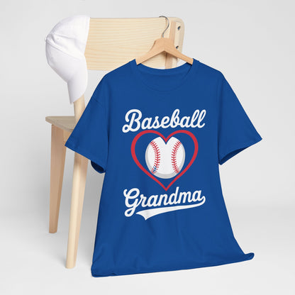 Baseball Grandma Shirt Women Baseball Heart Mothers Day T-Shirt