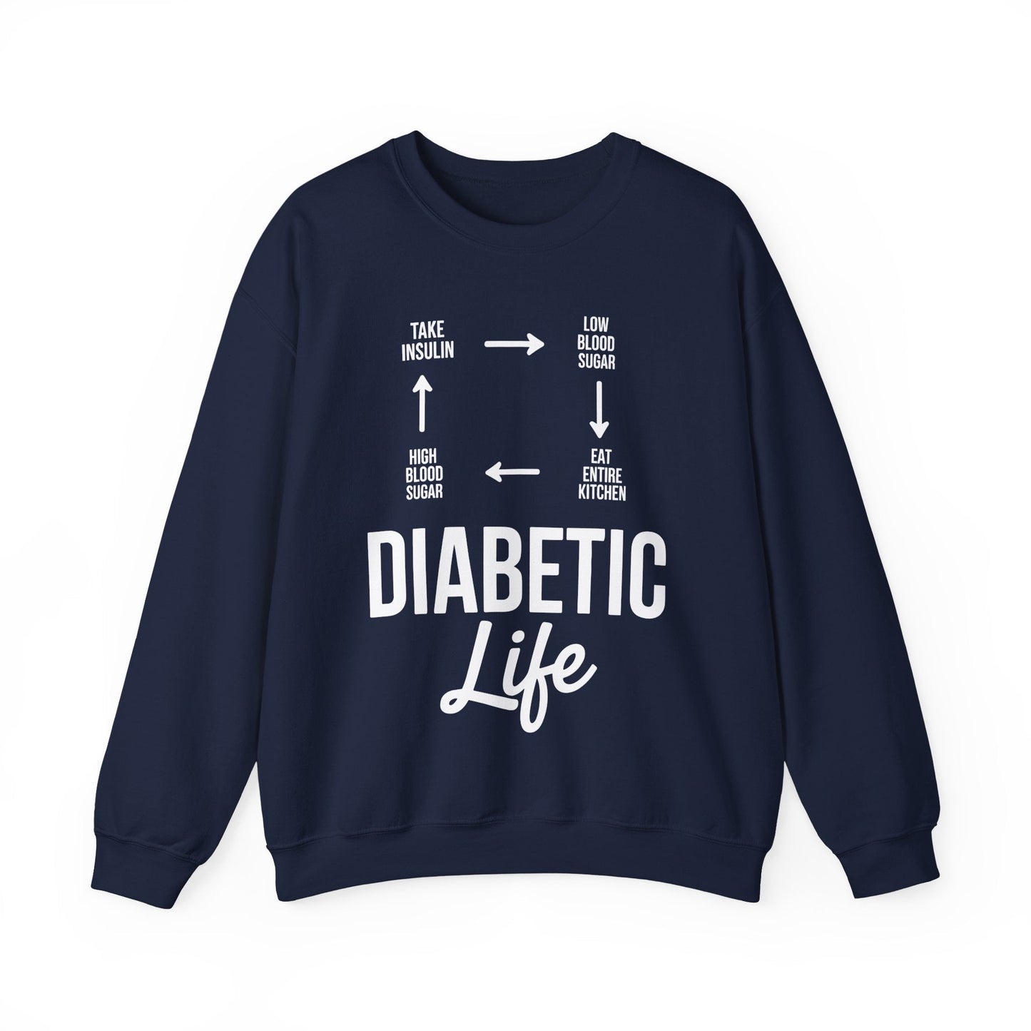 Funny Diabetic Type 1 Diabetes T1D Diabetes Awareness Sweatshirt
