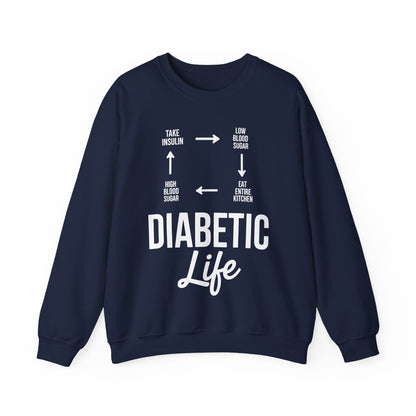 Funny Diabetic Type 1 Diabetes T1D Diabetes Awareness Sweatshirt