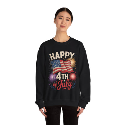Happy 4th Of July Patriotic American US Flag 4th Of July Sweatshirt