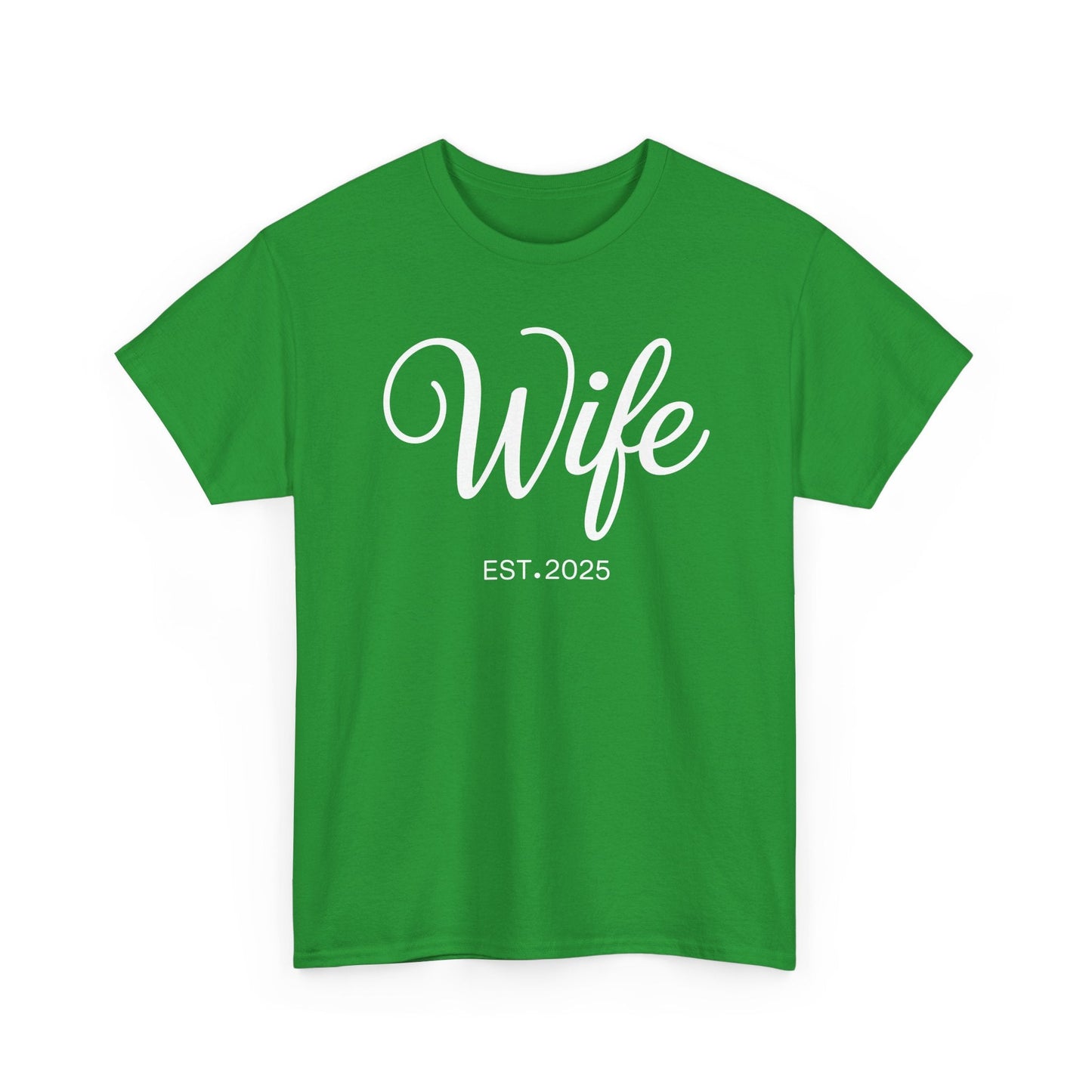 Wife Est 2025 Just Married Honeymoon Wedding Couples T-Shirt