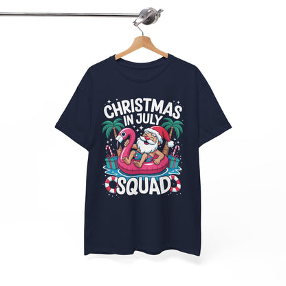 Christmas In July 2025 Squad Summer Beach Vacation Xmas Cool T-Shirt