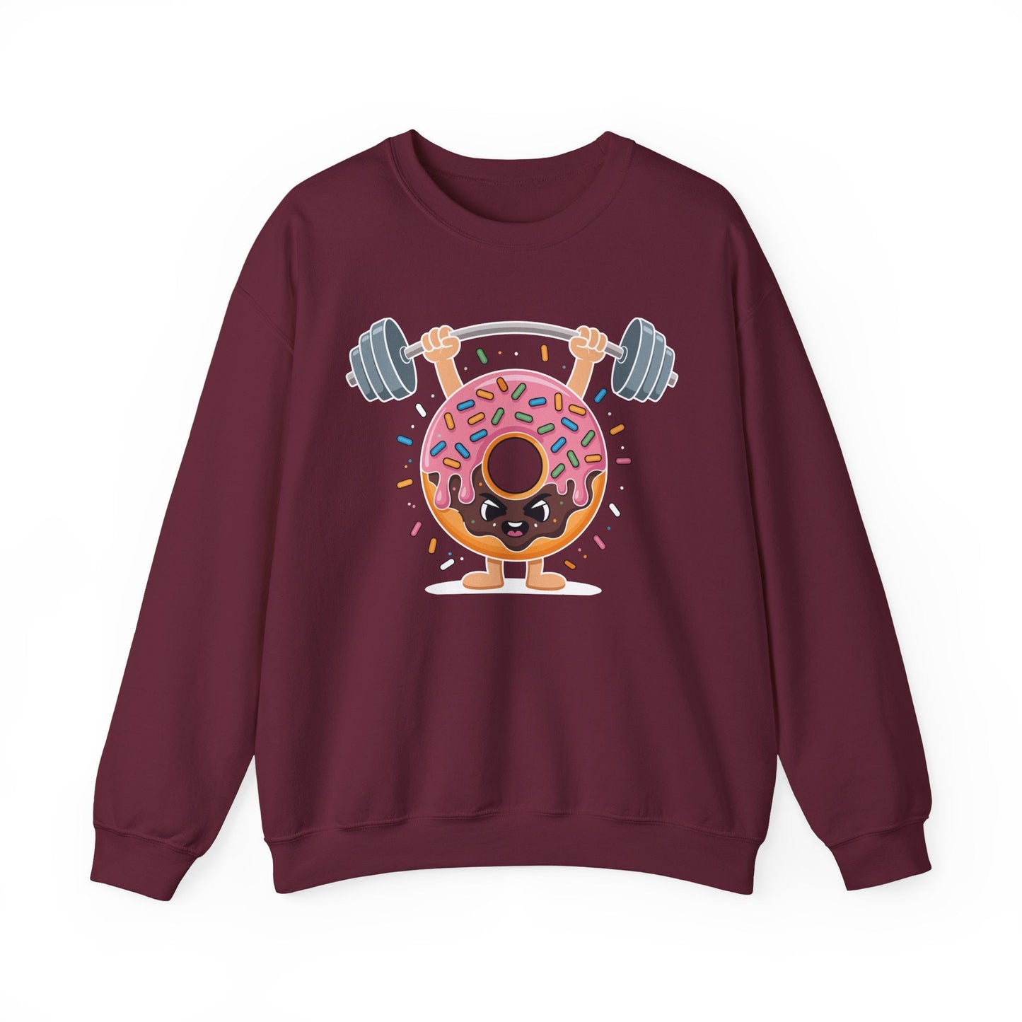 Funny Weightlifing Fitness Workout Gym Donut Lover Sweatshirt