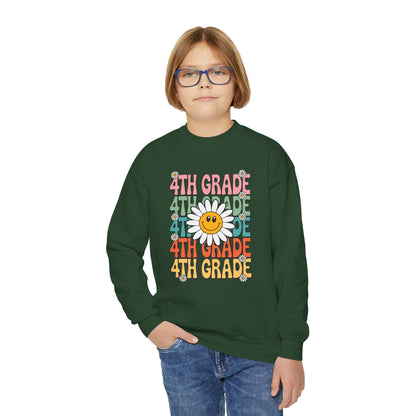 Groovy 4th Grade Back To School First Day of Fourth Grade Sweatshirt