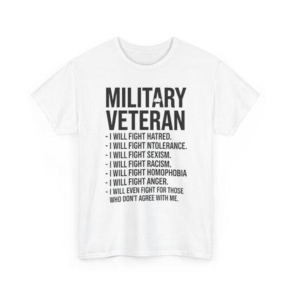 Military Veterans Against Trump 2025 Fight USA Election T-Shirt