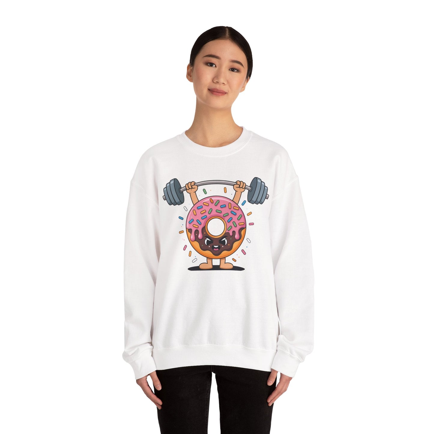 Funny Weightlifing Fitness Workout Gym Donut Lover Sweatshirt