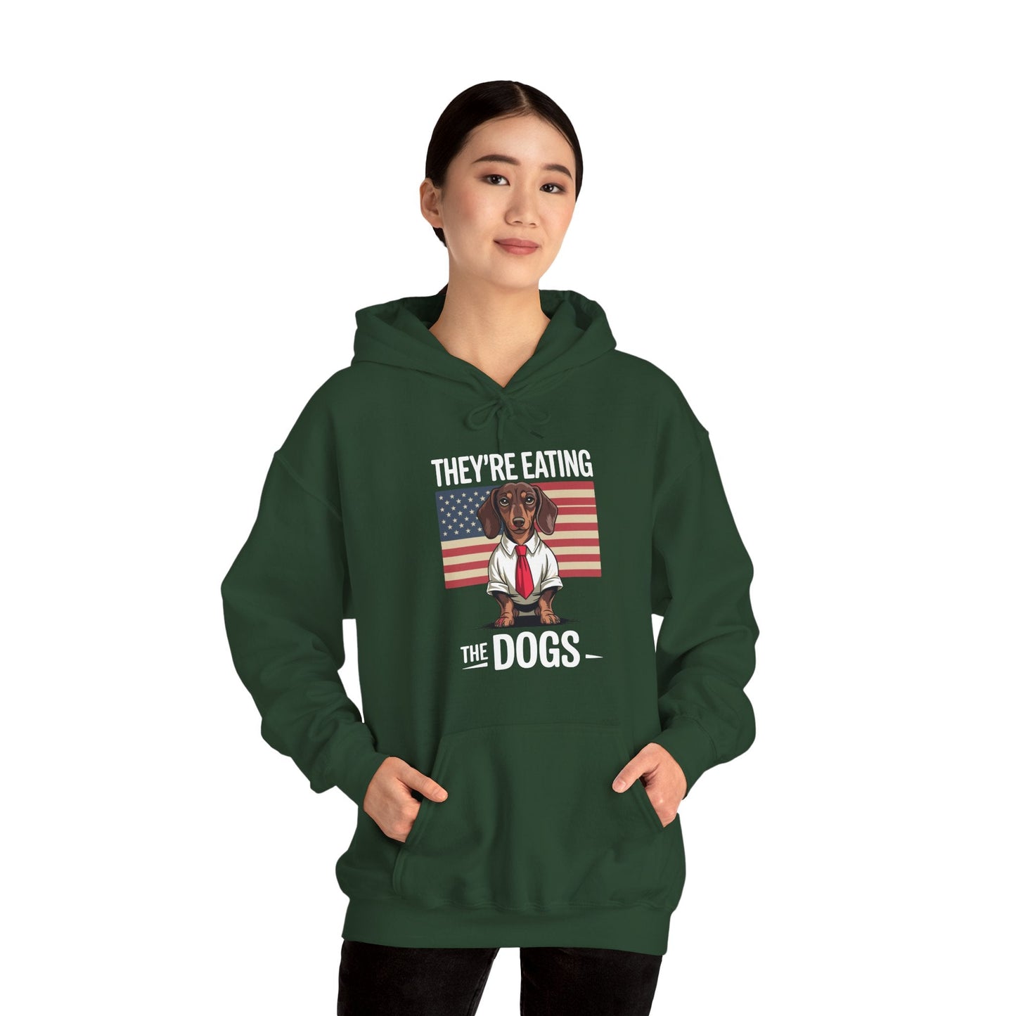They're Eating the Dogs Trump Hot Dog Hoodie