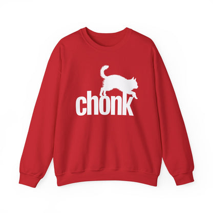 Chonk Cat Meme Funny Black Sweatshirt