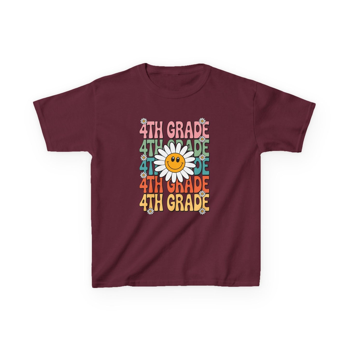 Groovy 4th Grade Back To School First Day of Fourth Grade T-Shirt