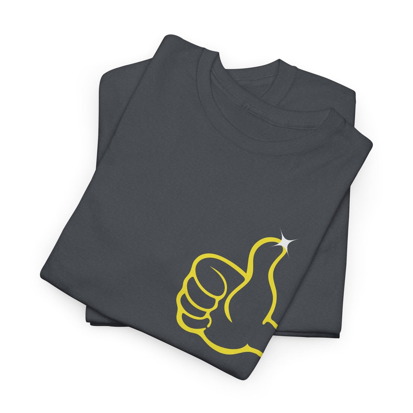 Funny Thumbs Up Emoji Graphic T-Shirt Positive Vibes Unisex Tee for Men and Women