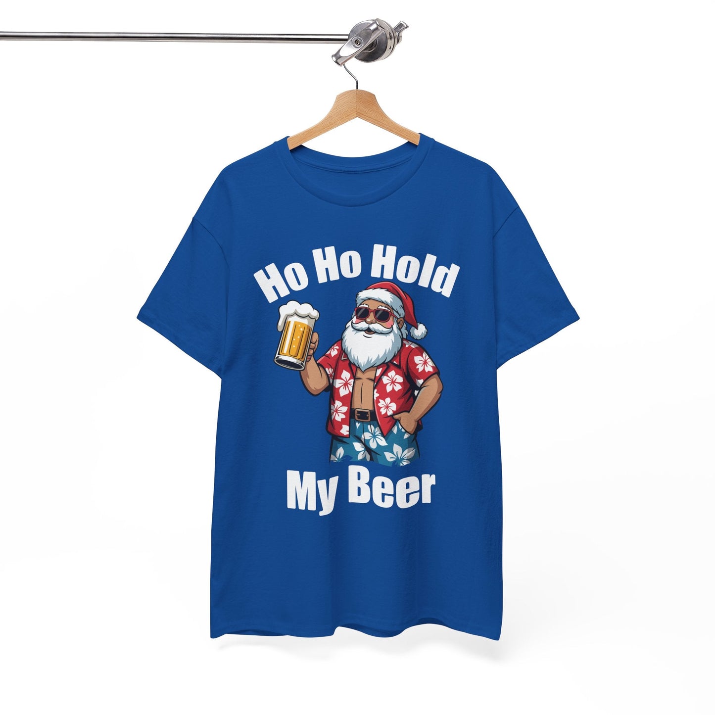 Funny Santa With Sunglasses And Beer Christmas in July T-Shirt